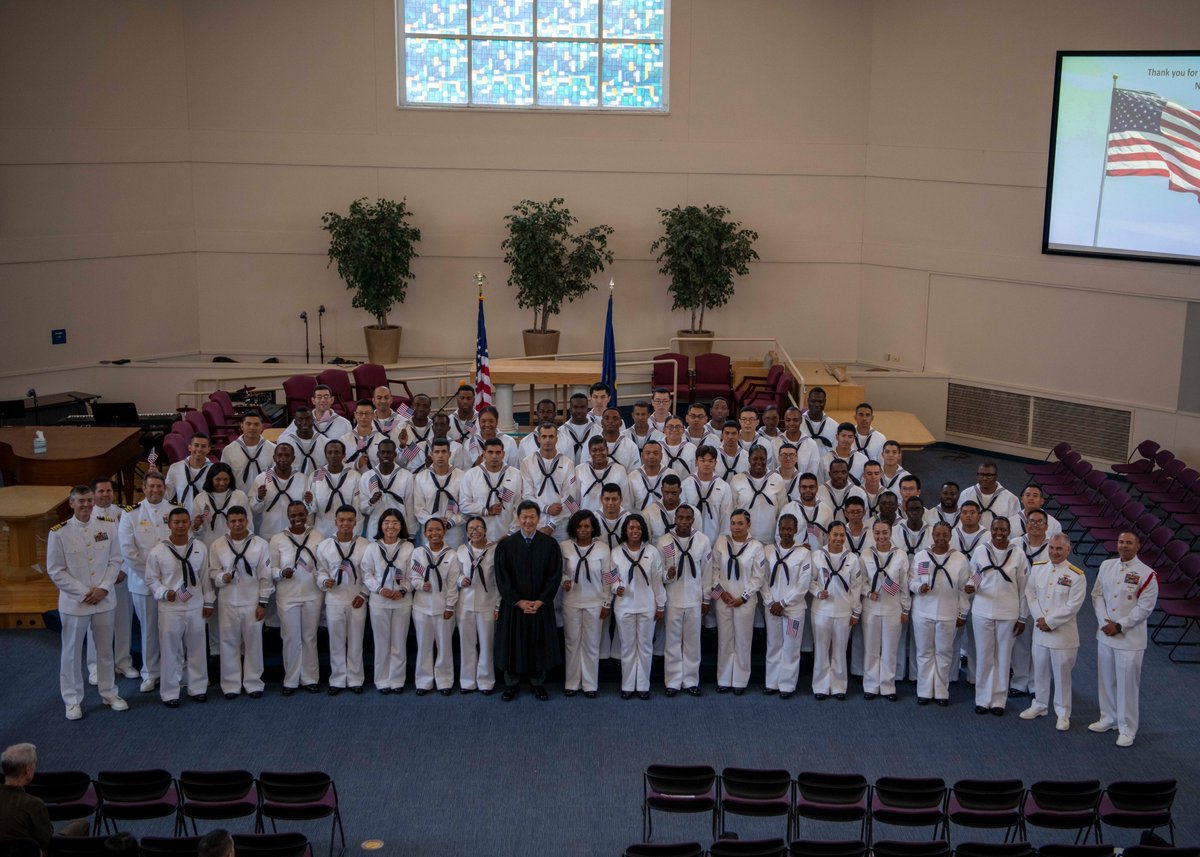 Congratulations to the Sailors and recruits who pledged the Naturalization Oath of Allegiance to the United States of America!