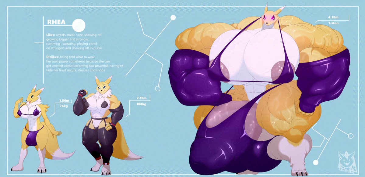 #NSFW Commission for BIGM32X from FurAffinity of his Renamon character💪