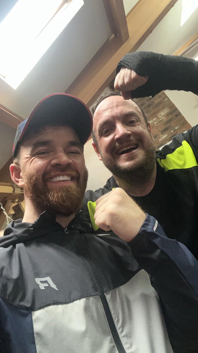 One of the greatest rewards of my recovery is training with this lad a few times a week. One of the best people in my life, a real boxing man too. Luke Willis la 🥊❤️