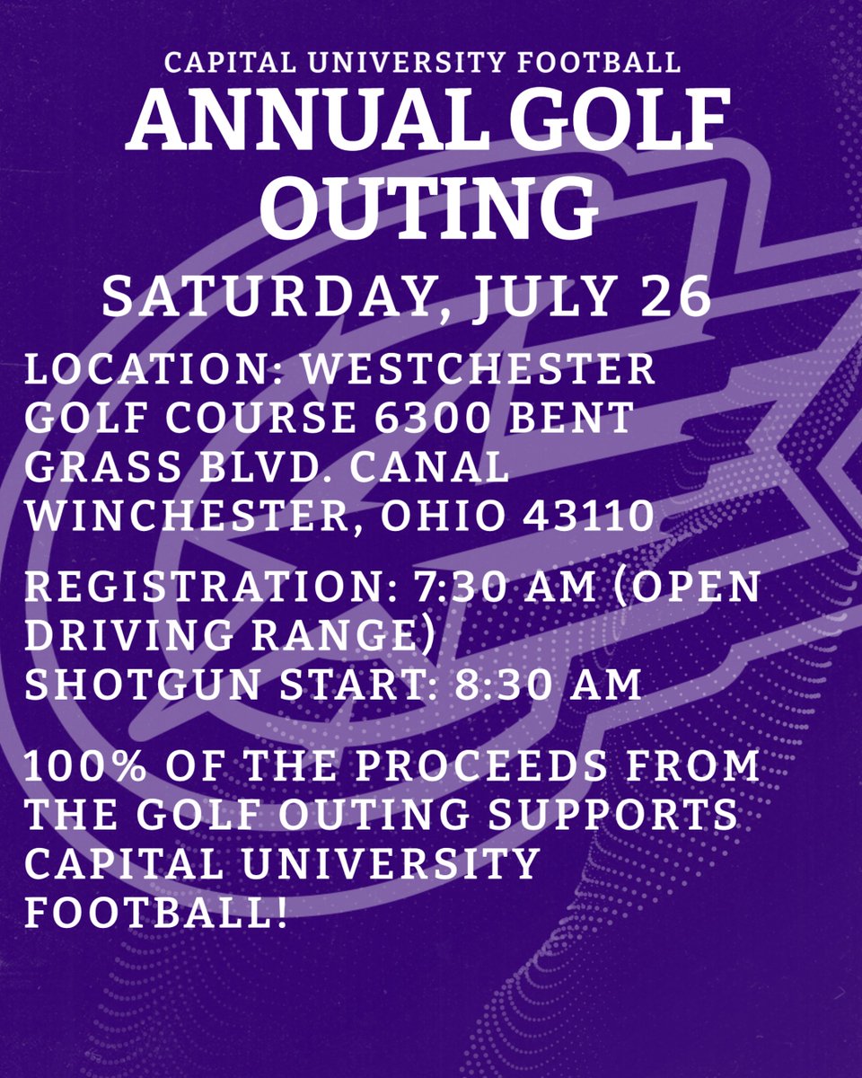 Thank you to everyone who has registered! Excited to see everybody at our annual golf outing!