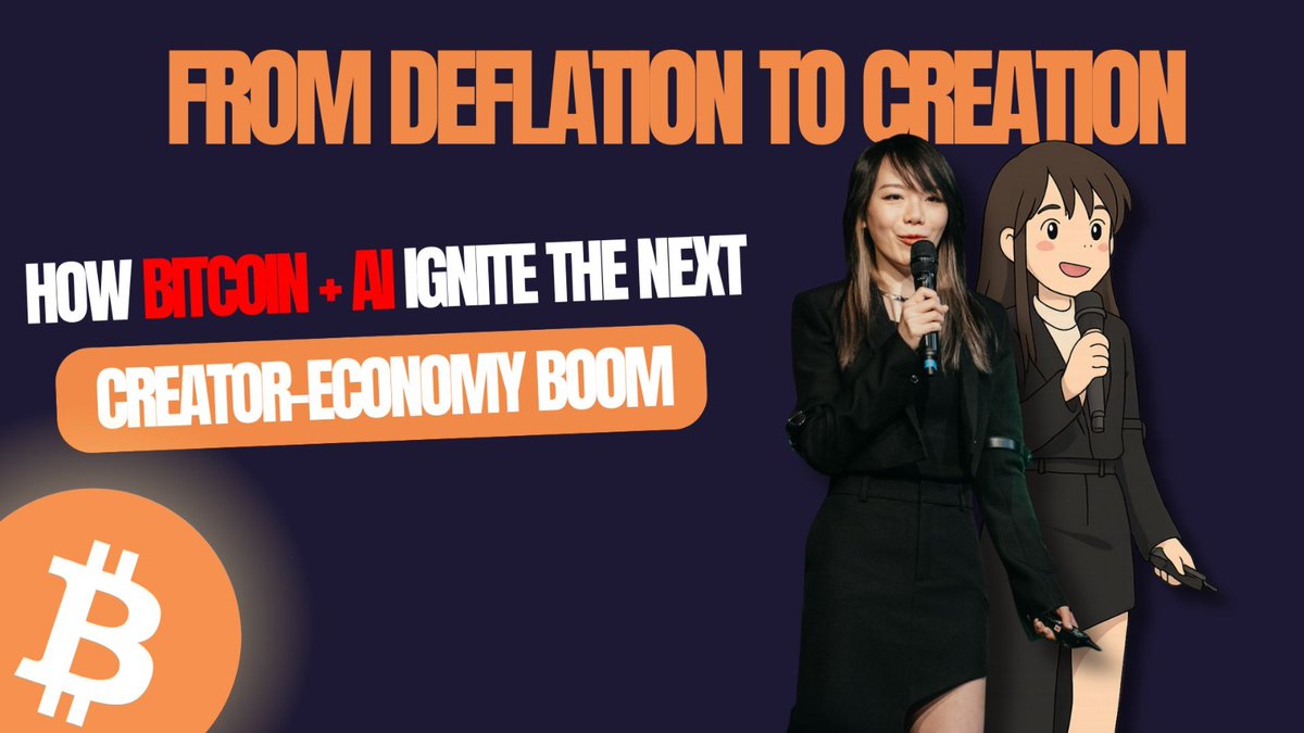 BTCPrague's tweet image. From Deflation to Creation: How Bitcoin + AI Ignite the Next Creator-Economy Boom — @SeleneJin

▶️ youtu.be/sV6m4KTc-co