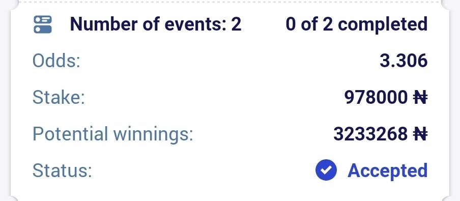SUCCESSSMAN's tweet image. ๐๐ฅโ๏ธ๐
100 & 3 odds on paripesa
#paripesa Code: AC2NF
#paripesa Code: 17DNF
Register and stake here ๐ฝ
paripesa.bet/ksm