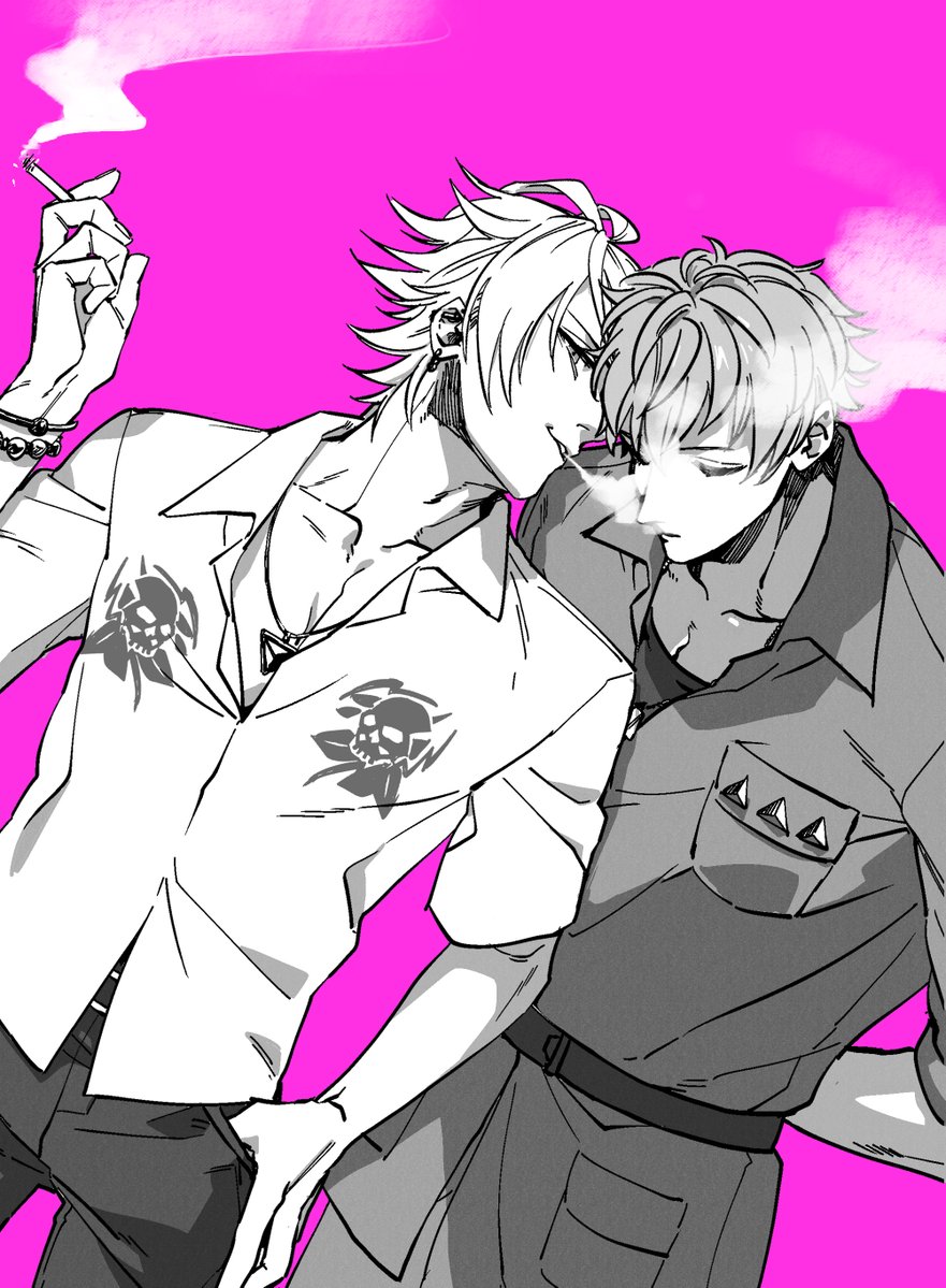 karunosuke2's tweet image. 【お題箱】我が物顔で🐦を侍らせる(？)左理