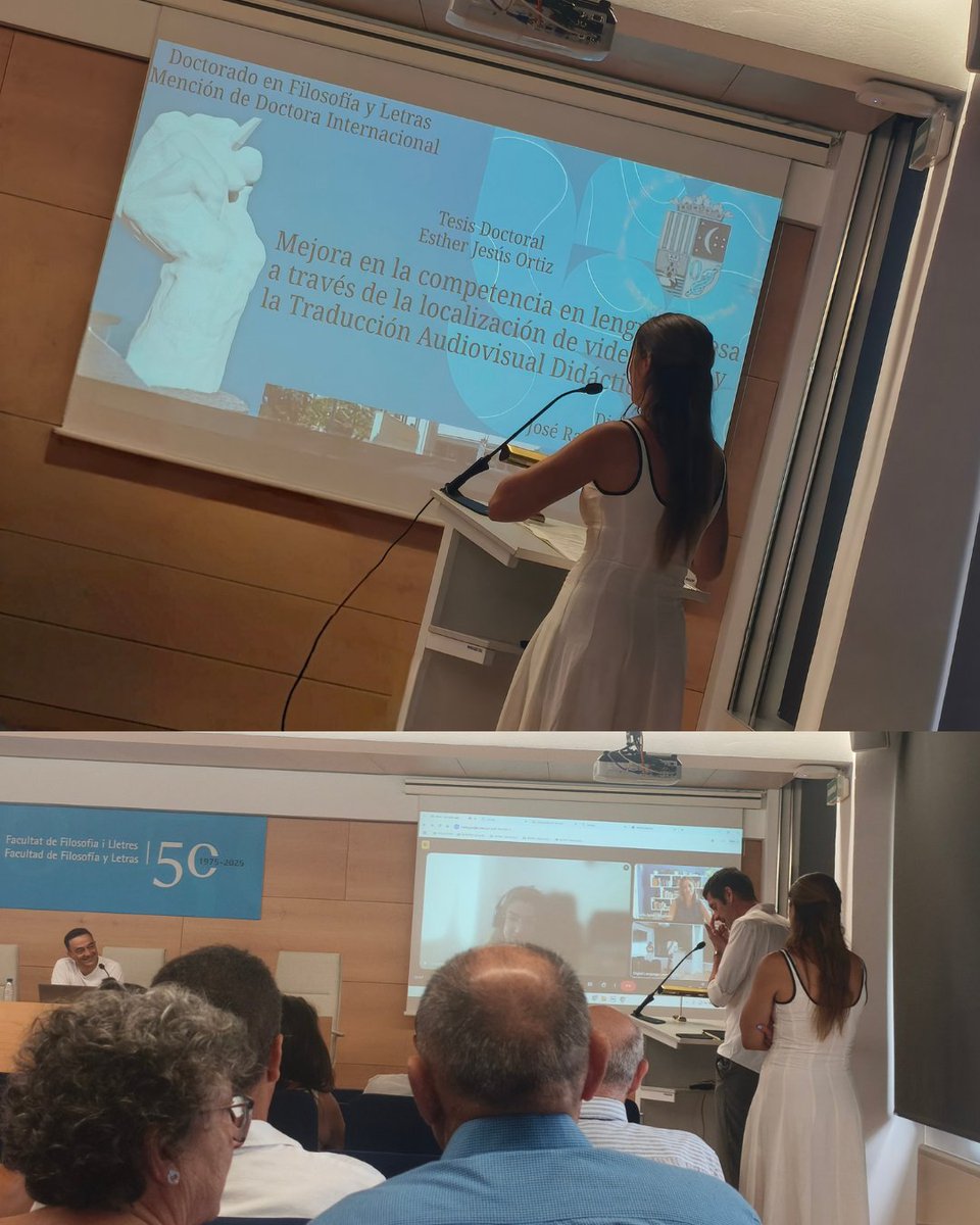DL2_UA's tweet photo. Congratulations to Esther Jesús-Ortiz on successfully defending her doctoral thesis 🎓 A proud moment for DL2, with guidance from her advisor and fellow DL2 member, Jose Ramón Calvo-Ferrer 👏 #PhDDefense #DL2Lab https://t.co/H1FtJZDoxt