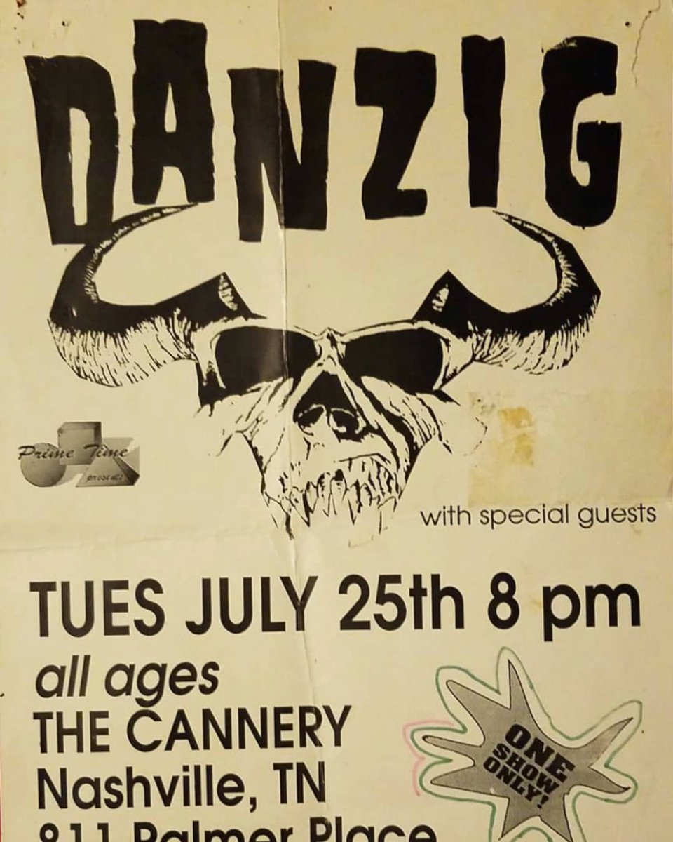 ThisDayInDanzig's tweet image. 1989. Danzig, The Cannery, Nashville, TN.