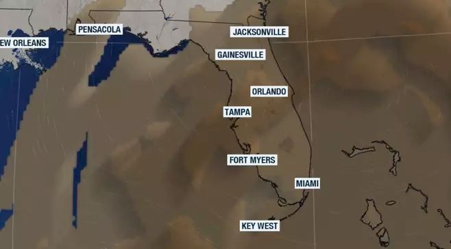 JAXTDY's tweet image. Saharan dust is going to cook our temperatures this weekend. buff.ly/rc1K7j6