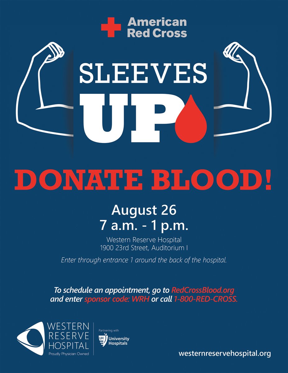 The blood shortage is real. Donate with us on 8/26!
The American Red Cross is currently facing a severe blood shortage, impacting their ability to meet patient needs. They need to collect over 1,000 additional blood donations daily to replenish their dangerously low blood supply.