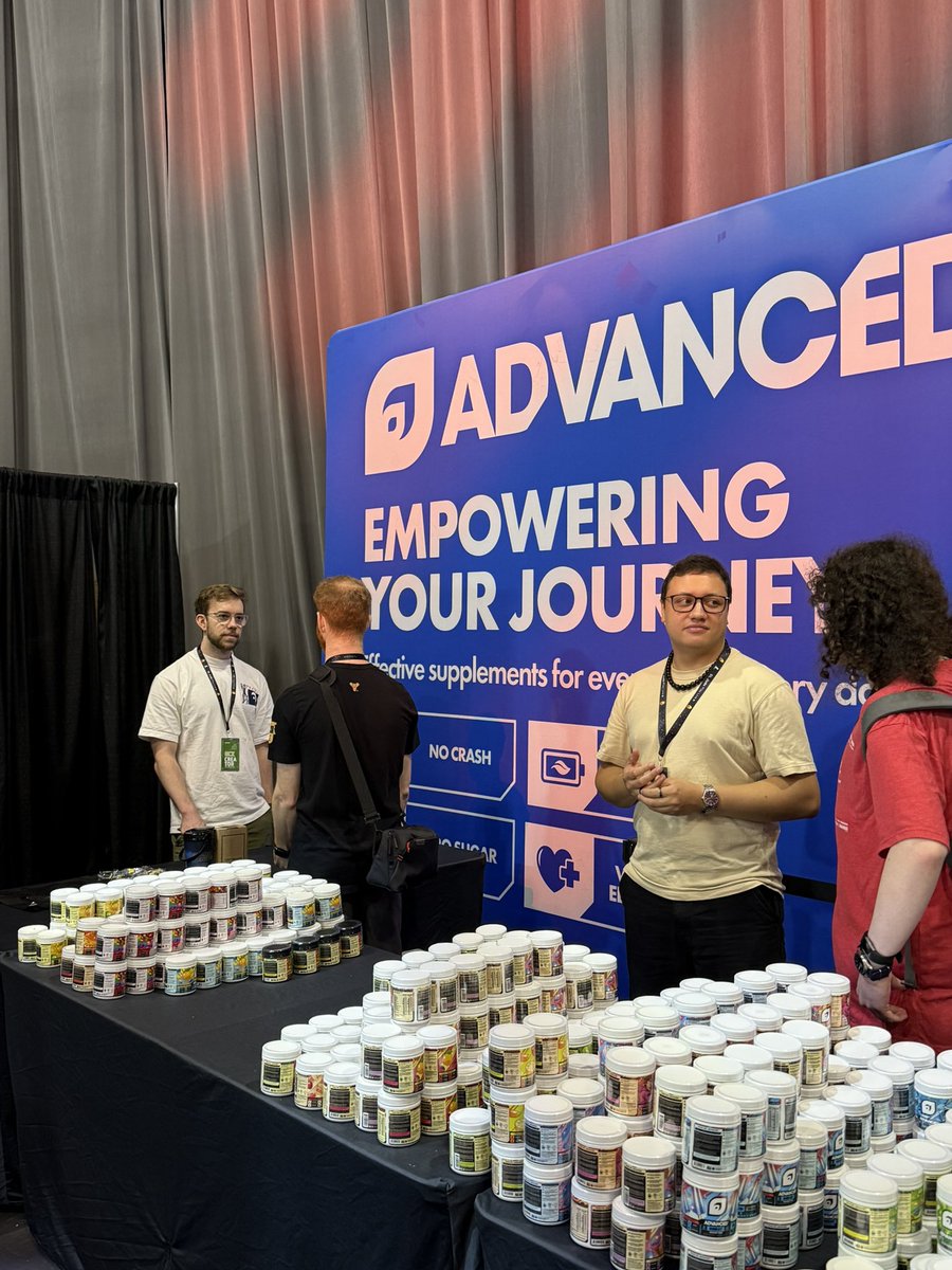 ADVANCEDgg's tweet image. 🎉 We’re live at @GCXEvent!
Come say hi to @MrFruitYT and check out the ADVANCED booth - free samples, good vibes, and great convos happening right now! 👇