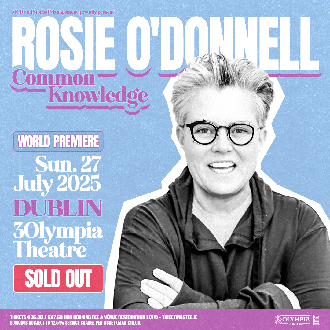 mcd_productions's tweet image. ⭐️ Rosie O'Donnell has just sold out her @3olympiatheatre headline show this Sunday night! 👏