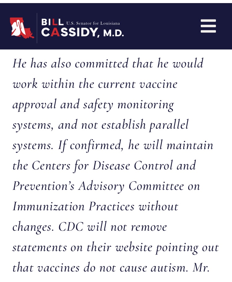 dr_alexharris's tweet image. RFK Jr. has removed the federal approval for some flu vaccines.
I wonder if Senator (and physician) Bill Cassidy sincere y believed healthcare was in safe hands when he confirmed RFK as HHS secretary & how he feels about it now.