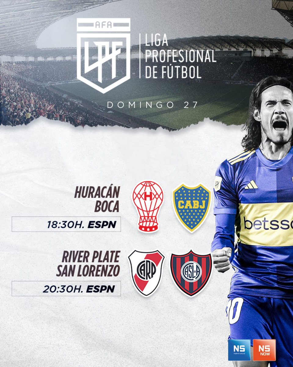 Plan de domingo = #FutbolArgentino 😎⚽

Seguí lo que se viene desde tu TV o desde donde estés en NSNOW 📺📱💻