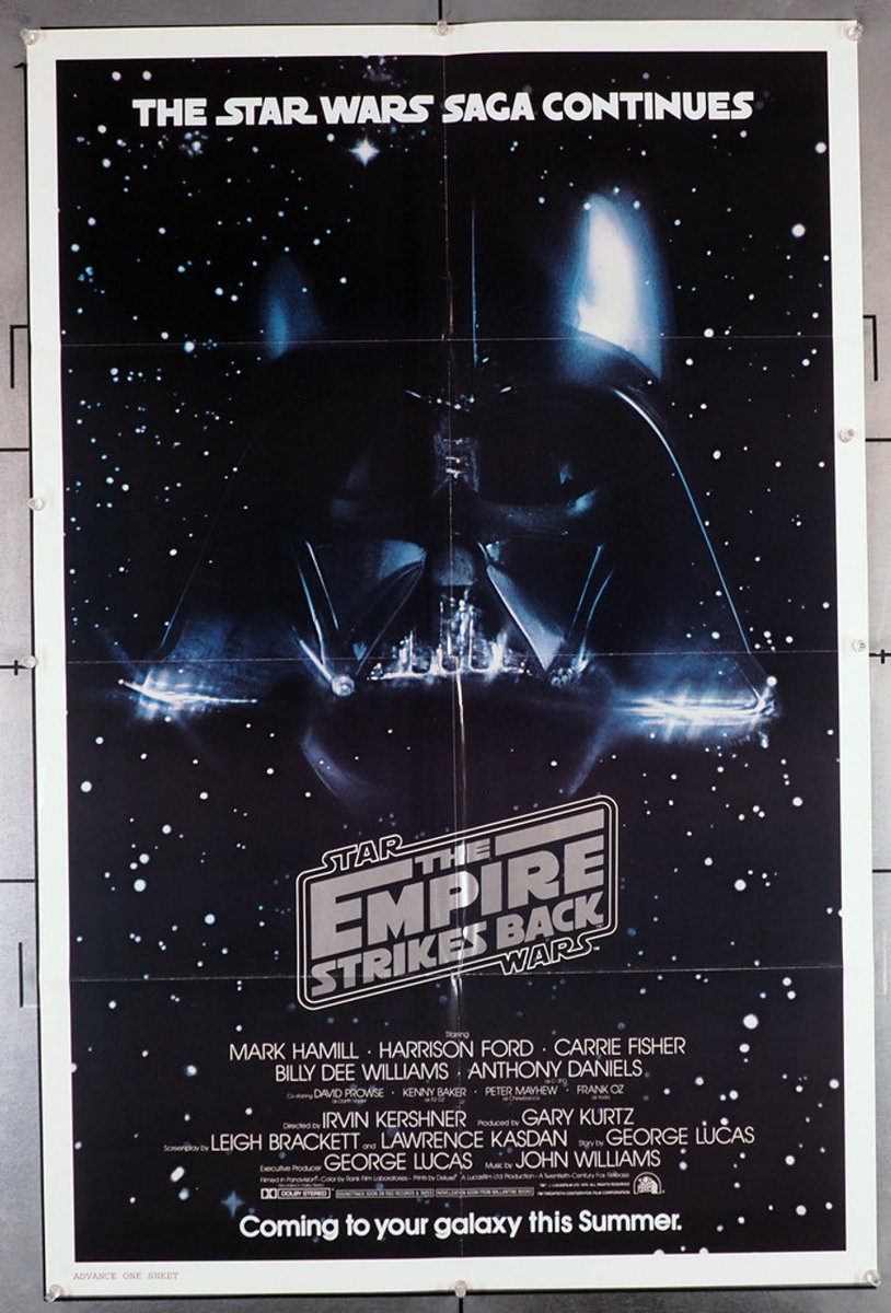 80sBeKindRewind's tweet image. Star Wars fans like to talk about what is the best Star Wars movie and in the great year of 1980 The Empire Strikes Back was released.
Is this your favorite? #StarWars #TheEmpireStrikesBack #DarthVader #Jedi #80s #1980s