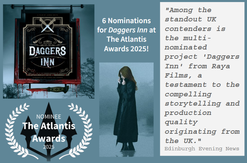 Caroline Spence (@cspenceproducer) on Twitter photo #BreakingNews📢 We're thrilled that Daggers Inn has received multiple nominations at The Atlantis Film Awards taking place this year in Dunfermline🏴PLUS we have a mention in the #press courtesy of <a href="/edinburghpaper/">Edinburgh Evening News</a>🙏😃More news soon!
#daggersinnmovie #awardnominee #rayafilmslondon #BreakingNews📢 We're thrilled that Daggers Inn has received multiple nominations at The Atlantis Film Awards taking place this year in Dunfermline🏴PLUS we have a mention in the #press courtesy of <a href="/edinburghpaper/">Edinburgh Evening News</a>🙏😃More news soon!
#daggersinnmovie #awardnominee #rayafilmslondon