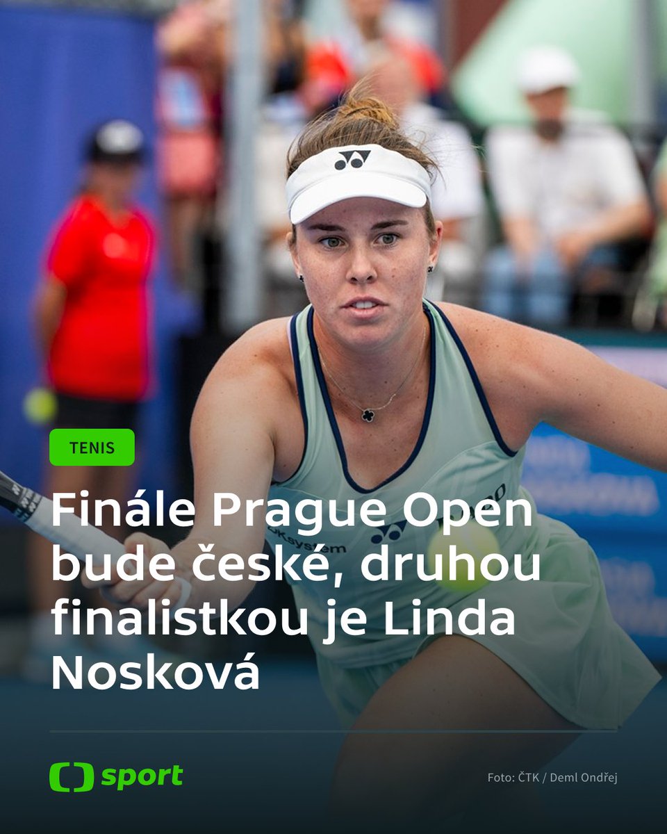 sportCT's tweet image. Prague Open opět vyhraje Češka. 🇨🇿 O titul se utkají Marie Bouzková s Lindou Noskovou. 🎾
Více 👉 sport.ceskatelevize.cz/clanek/tenis/z…