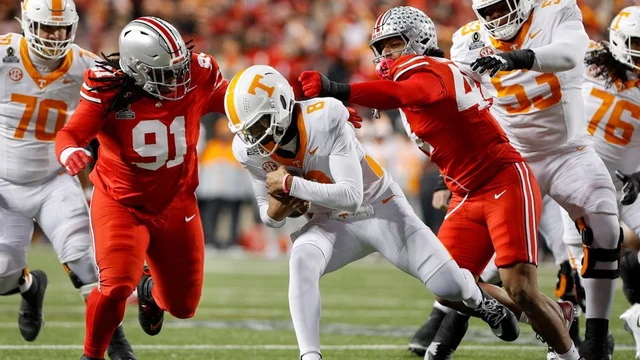 Bucknuts247's tweet image. Nico Iamaleava returns to Ohio Stadium this fall with #UCLA, hoping this visit ends better than his #CFBPlayoff experience.
"I took some shots" against #OhioState last season.
✍️ @_Pat_Murphy
247sports.com/college/ohio-s…