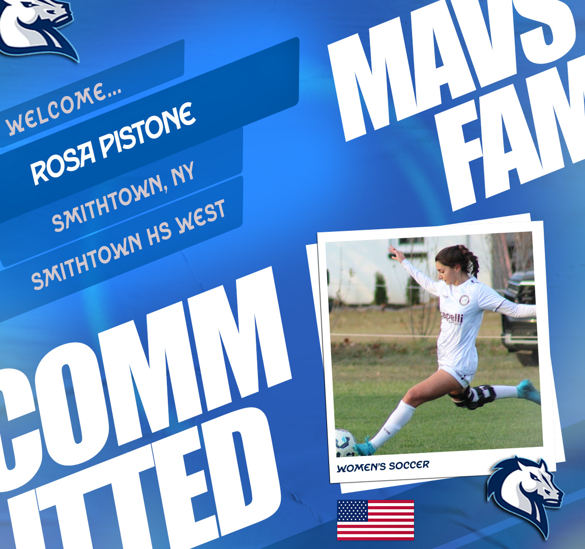 MercyMavericks's tweet image. Today we welcome Rosa Pistone who joins women's soccer in the fall from Smithtown High School West!