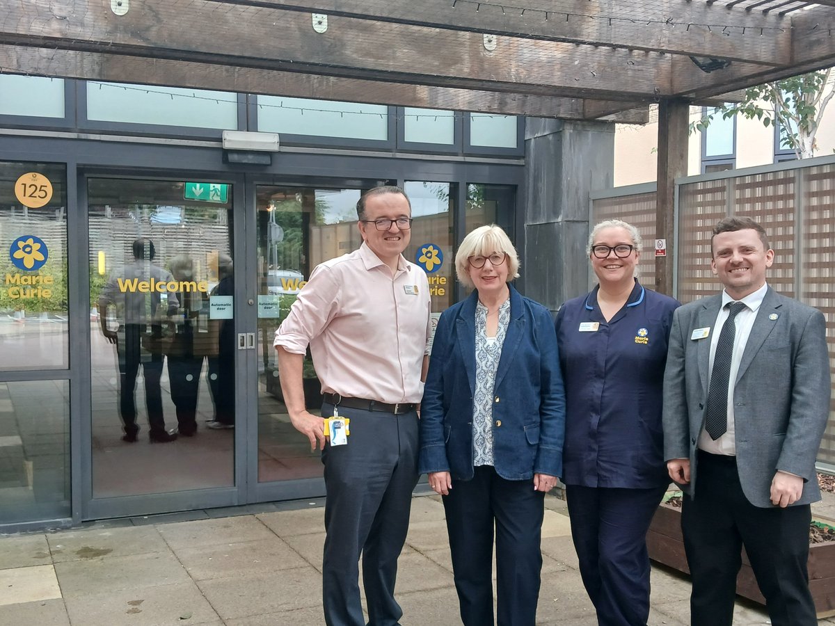 PJFerguson18's tweet image. Good to visit the Glasgow Marie Curie Hospice to see the vital services they offer for people living with cancer & their families.
I enjoyed meeting the team, hearing about the rapid access clinic, hospice care at home, & the campaign for a right to palliative care in Scotland.