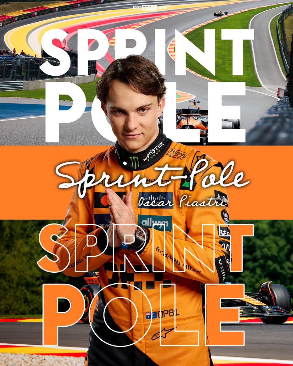 SkySportAustria's tweet image. Oscar #Piastri sichert sich die Sprint-Pole vor Verstappen und Norris! 🔥
Alle Infos 👉 skysportaustria.at/sprint-pole-pi…
#SkyF1 #F1 #Formel1 #BelgianGP