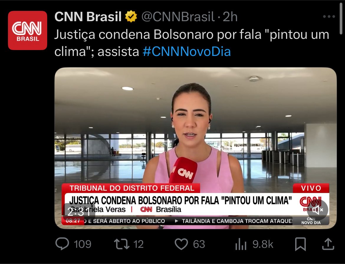 OliverNoronha's tweet image. Justiça condena Jair Bolsonaro por fala “pintou um clima”. Narrativa fantasiosa criada por André Janones e Felipe Neto em 2022.