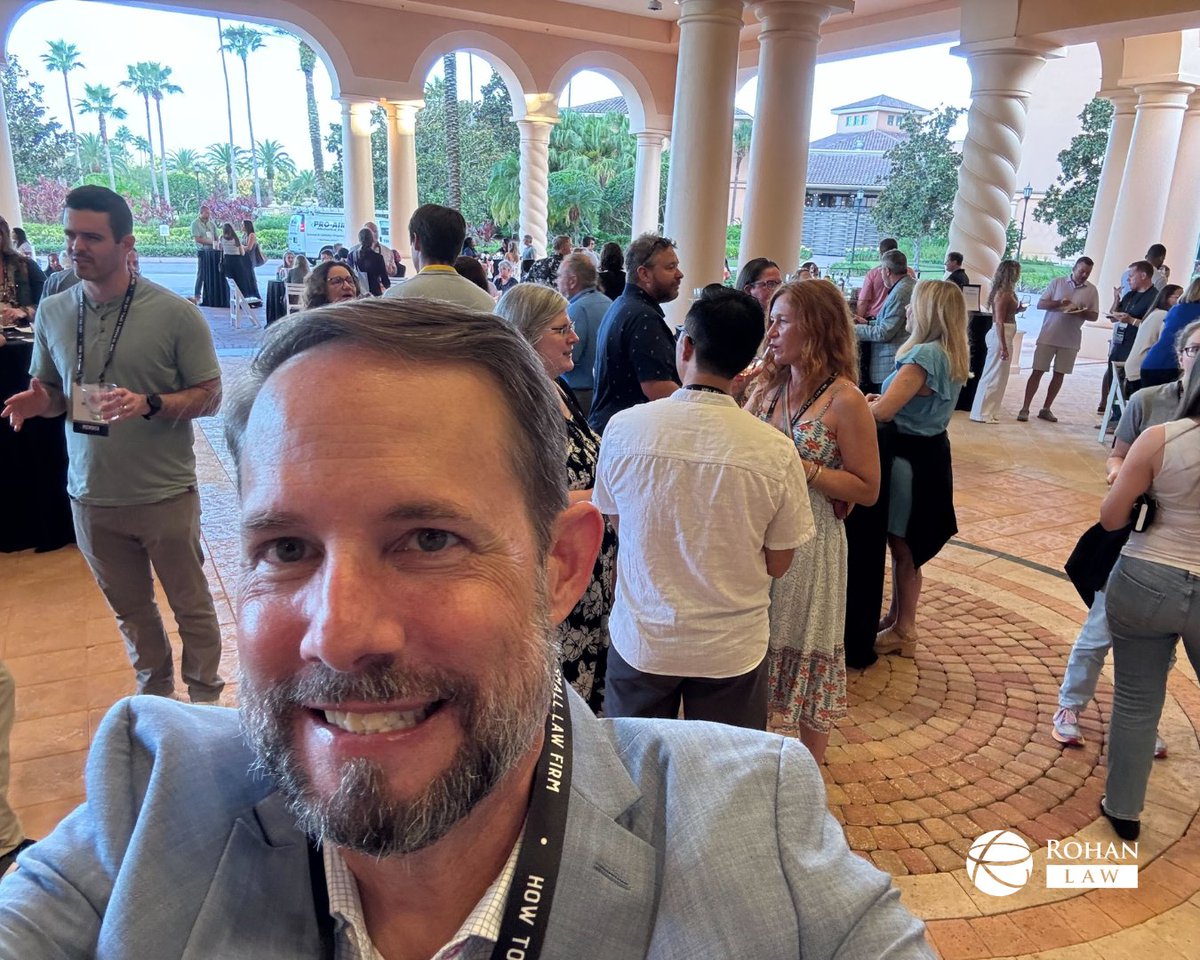 RohanLawPC's tweet image. Last weekend at the HTM Conference in Orlando, FL was incredible! ⚖️ From lessons on firm management to networking with fellow criminal lawyers and fun Saturday night games, it was a weekend full of growth and inspiration. #HTMConference #RohanLaw #LawFirmLife #AlwaysLearning