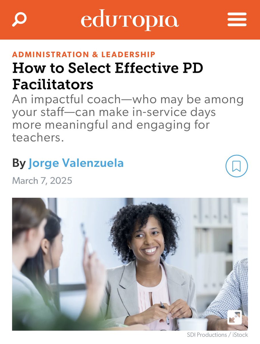 JorgeDoesPBL's tweet image. As administrators plan for back-to-school PD, remember—the most effective facilitators might already be on your staff. Tap into that internal talent to make professional learning meaningful and engaging.
Read @edutopia here: edutopia.org/article/findin…
#instructionalinnovation…