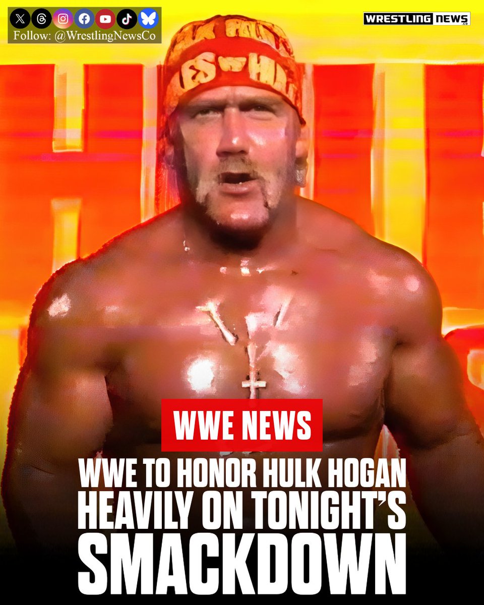 WWE To Honor Hulk Hogan Heavily On Tonight’s SmackDown wrestlingnews.co/wwe-news/wwe-h…