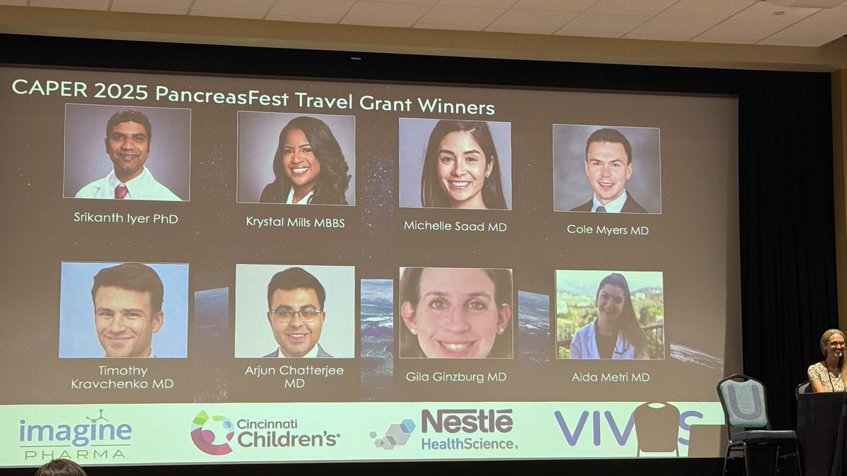 Chatterjee_MD's tweet image. Honored to share the stage with pancreas legends to present our work on Fatty Pancreas Disease & Exocrine Pancreas Insufficiency — and grateful to receive the travel award! #PancreasFEST25
@MaisamHaijaMD #MitchRamsey @cincykidspcc @CCF_GIFellows #OSUGHNDivision @UCMCGIHEP