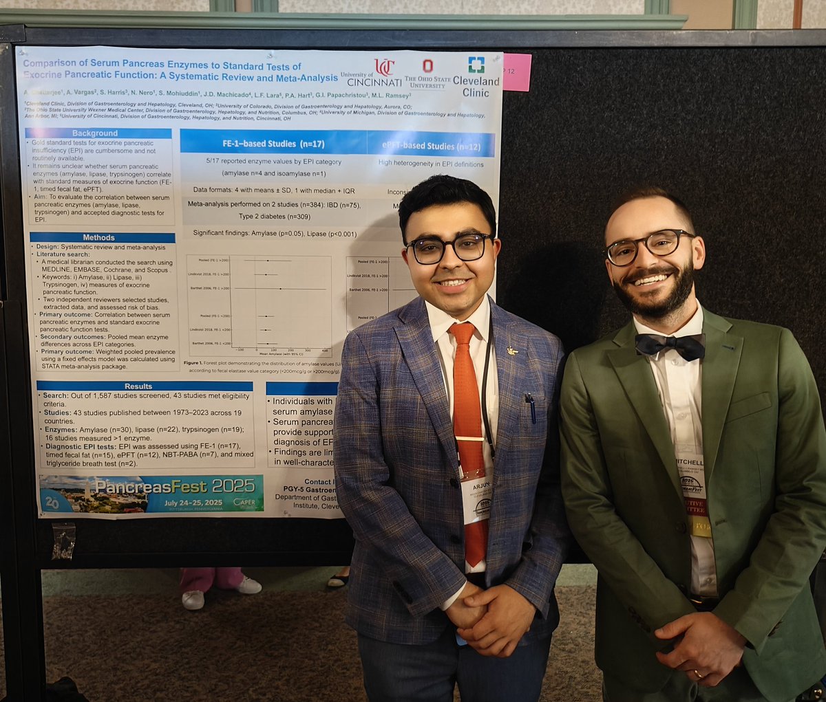 Chatterjee_MD's tweet image. Honored to share the stage with pancreas legends to present our work on Fatty Pancreas Disease & Exocrine Pancreas Insufficiency — and grateful to receive the travel award! #PancreasFEST25
@MaisamHaijaMD #MitchRamsey @cincykidspcc @CCF_GIFellows #OSUGHNDivision @UCMCGIHEP