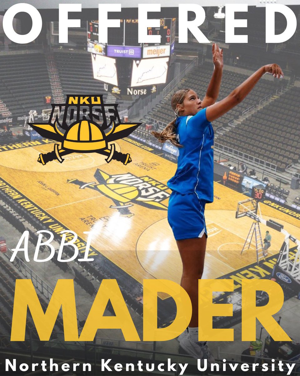 AbbiMader (@abbimader) on Twitter photo After a great conversation with coach <a href="/coachjeffhans/">Jeff Hans</a> I am blessed to receive an offer from <a href="/NKUNorseWBB/">NKU Women's Basketball 🏀</a> !! <a href="/Legends_Bball/">Legends U Basketball</a> <a href="/BryceMcKey/">Bryce McKey</a> <a href="/TippGBK/">Tippecanoe Girls Basketball</a> #TheU #TheLastMader After a great conversation with coach <a href="/coachjeffhans/">Jeff Hans</a> I am blessed to receive an offer from <a href="/NKUNorseWBB/">NKU Women's Basketball 🏀</a> !! <a href="/Legends_Bball/">Legends U Basketball</a> <a href="/BryceMcKey/">Bryce McKey</a> <a href="/TippGBK/">Tippecanoe Girls Basketball</a> #TheU #TheLastMader