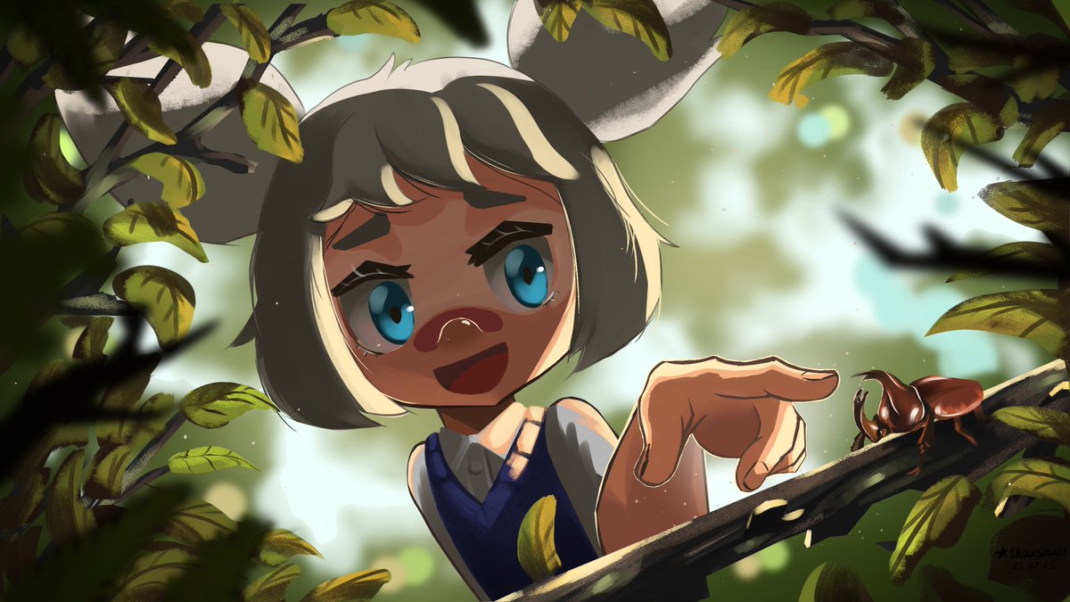 Shaxsnail's tweet image. Red beetle wow😚
#oc