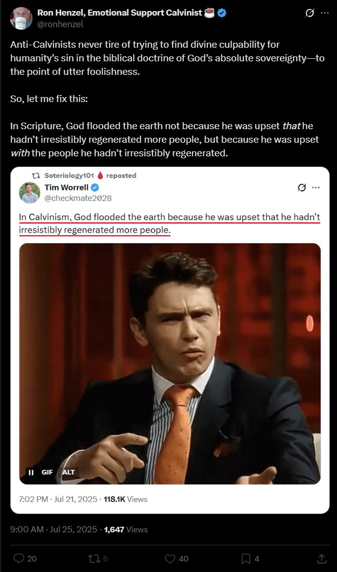 Not gonna say what I really wanna say

But I don't think Ronald realizes how self-defeating his response is here