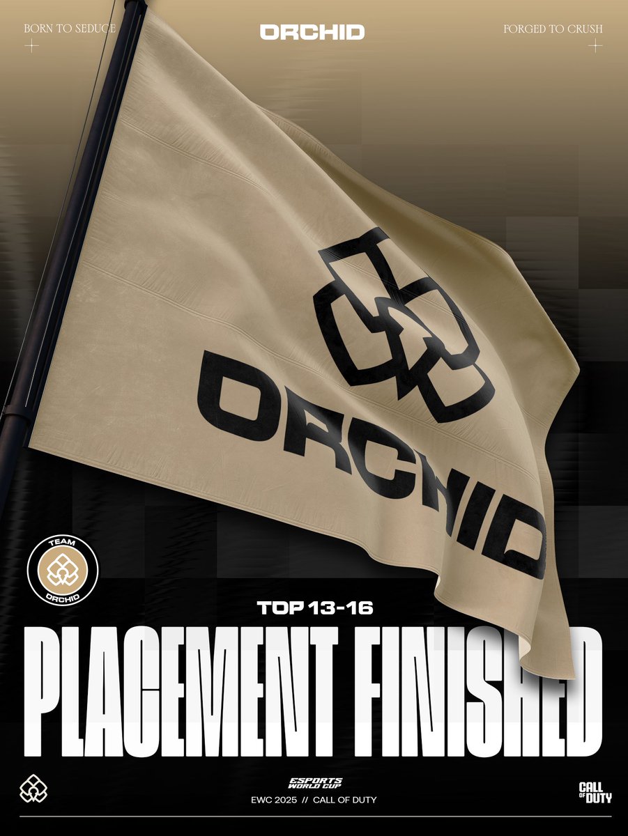 TeamOrchidGG's tweet image. We're now out of the @EWC_EN Black Ops 6.
And that marks also the end of our season.
#EWC2025 #BloomOrchid🌺