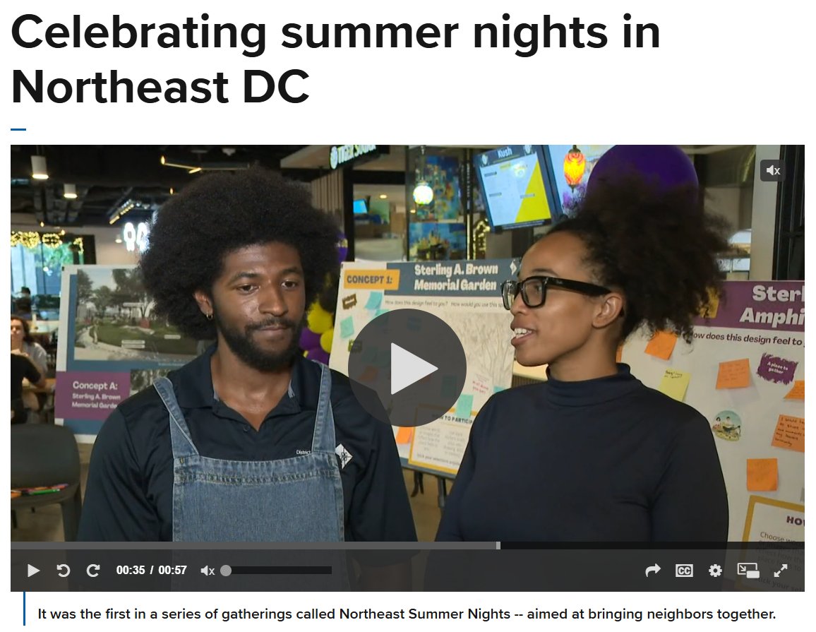 OPinDC's tweet image. "We're just really excited... to come out to the community, get feedback, & highlight these communities, these events, & these people who have called DC home & have made amazing contributions."
Our Commemorate DC project leads for @wusa9 : tinyurl.com/4cf7c4us