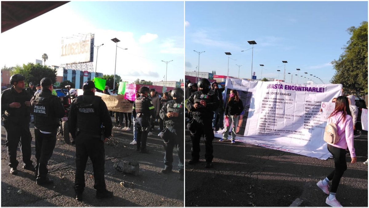 🚨 Bloqueo en Periférico Norte a la altura del Parque Naucalli #Naucalpan provoca fila hasta Cuautitlán, manifestantes exigen que la Fiscalía busque a Isaac Ortiz Chávez, desaparecido desde el 19 de julio, aseguran que no hay avances en su localización.