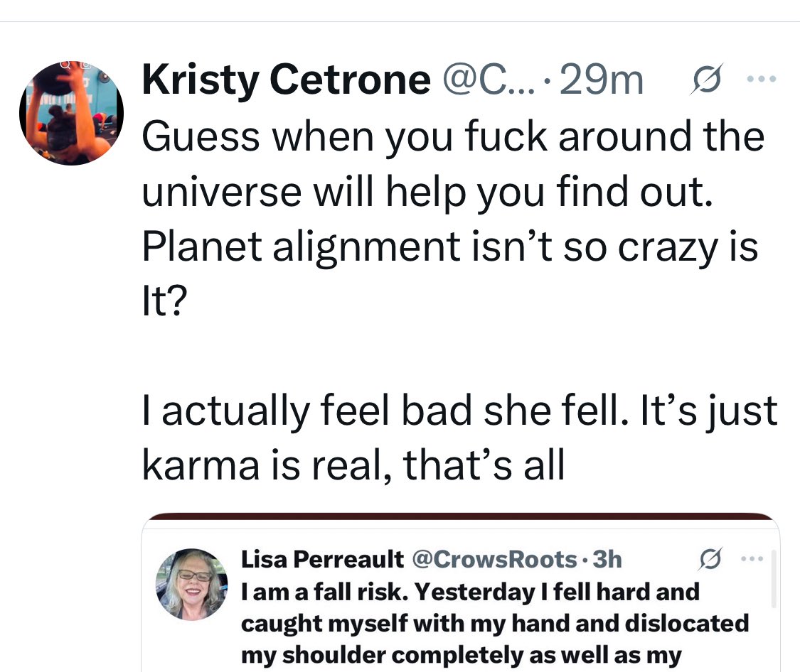 CrowsRoots's tweet image. Just last week I posted about the disease I was born with, Ehlers-Danlos syndrome. I was born with this disease. It’s not karma. Kristy will continue to confirm her place in the top five worst people. Don’t worry, everything is back in place now, it just took longer than usual.