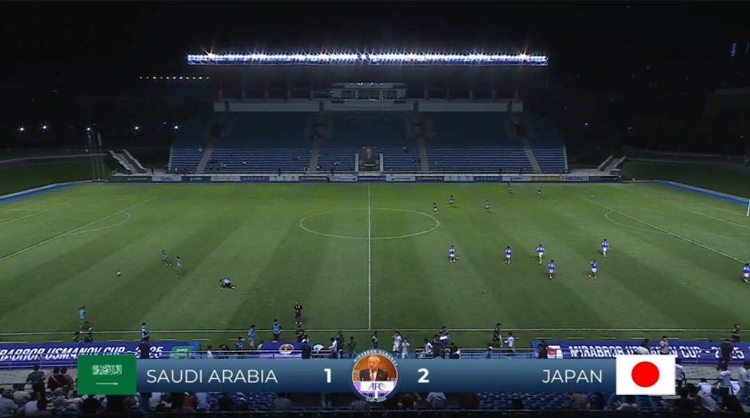 RadarSa34's tweet image. نهاية الشوط الأول بتقدم المنتخب الياباني U22 على المنتخب السعودي U23 بنتيجة 2-1