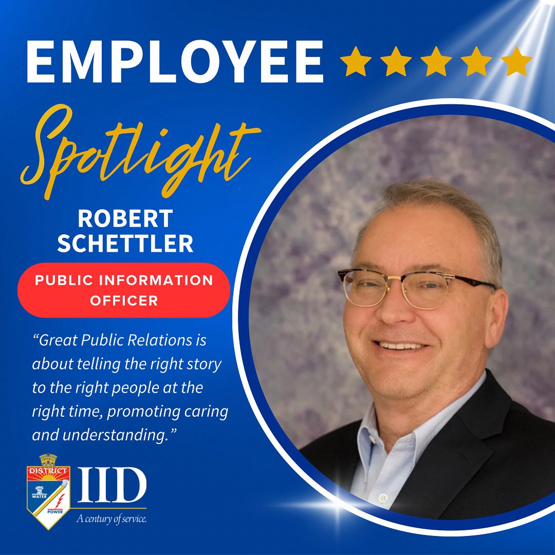 IIDatWork's tweet image. 🔦 Employee Spotlight: Robert “Bob” Schettler
📰 Public Information Officer
“Great Public Relations is about telling the right story to the right people at the right time, promoting caring and understanding.”
As the Public Information Officer, Robert is the voice behind much…