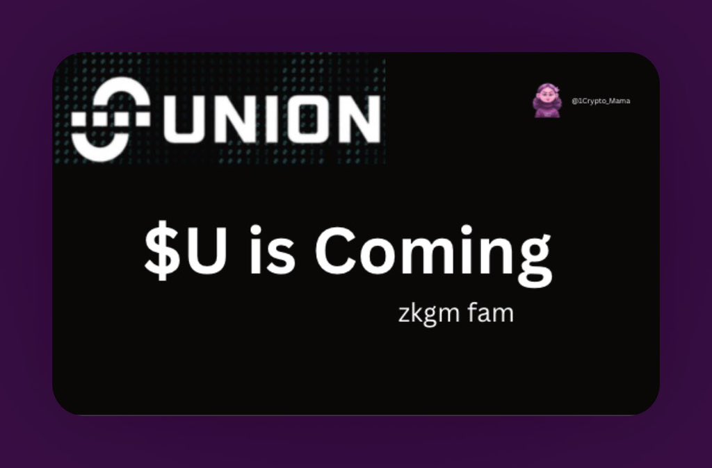 Inayerhweb3's tweet image. Believe in BTCfi.
Believe in ZK-powered interoperability.
Believe in modular infrastructure.
Believe in $UNION.
Believe in @union_build the future of cross-chain is being built now.
zkGM,