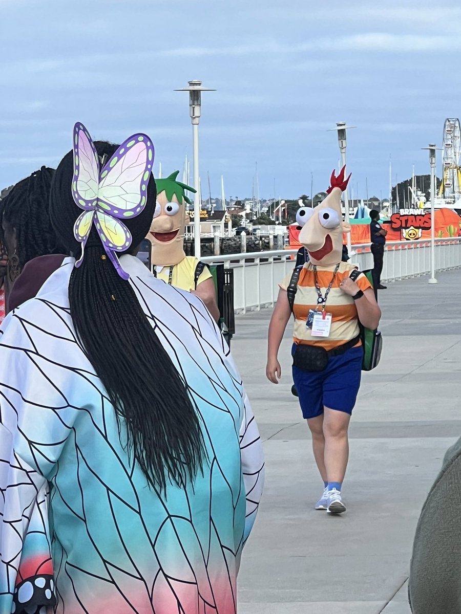 most_def's tweet image. Day 2 of #SDCC and I’ve already had a Phineas and Ferb sighting