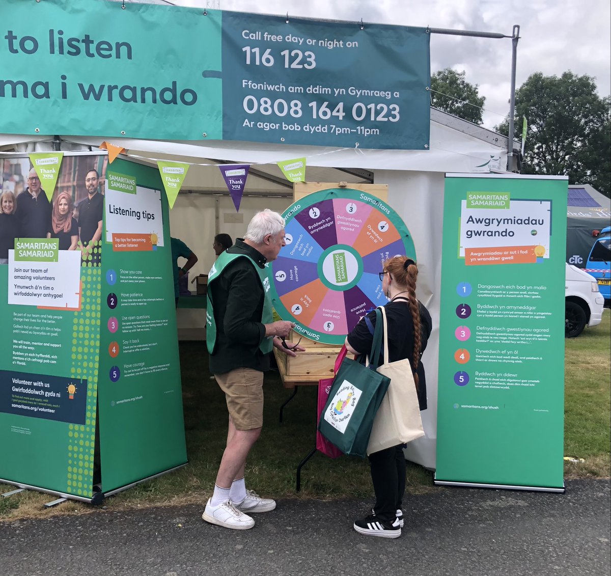 SamaritansCymru's tweet image. Diolch i bawb a ddaeth i&apos;n gweld ni yn Sioe Frenhinol Cymru. Rydyn ni’n gobeithio eich bod wedi dysgu rhai sgiliau newydd i’ch helpu i fod yn wrandäwr gwell.
#RWS2025 #GwrandäwrGwell #AgorLanGwrando