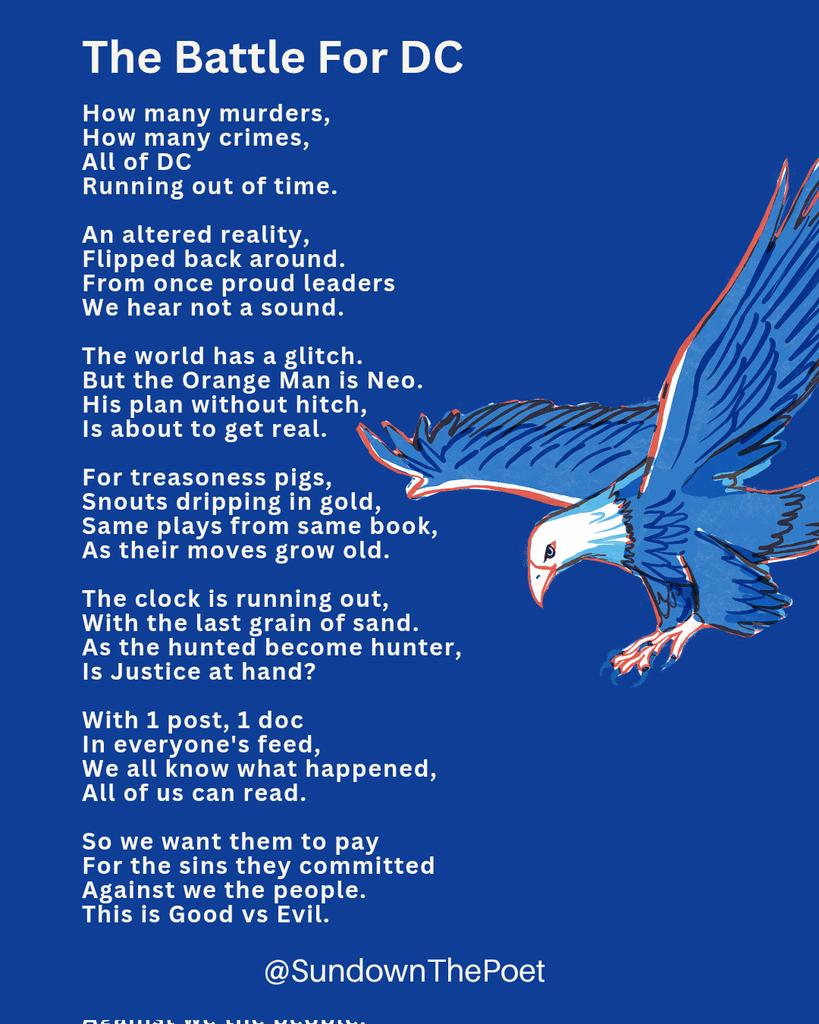 SundownThePoet's tweet image. A Poem for the Moment...🇺🇲👊🤘