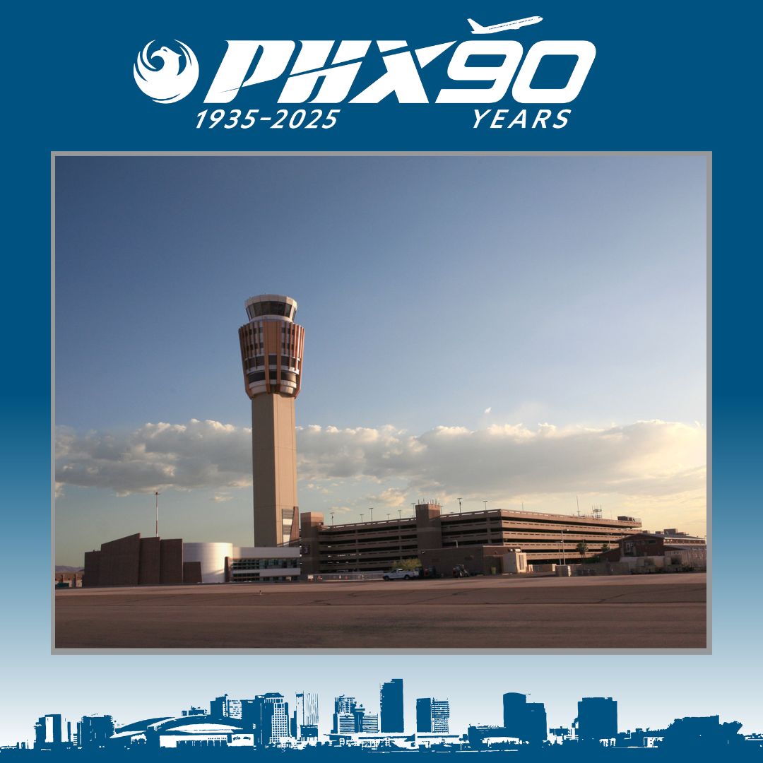 Our iconic tower is one of the 90 things people love about PHX. The 326-foot-tall Air Traffic Control Tower opened in April 2007 and changed the city’s skyline. It’s a recognizable landmark for both visitors and locals.