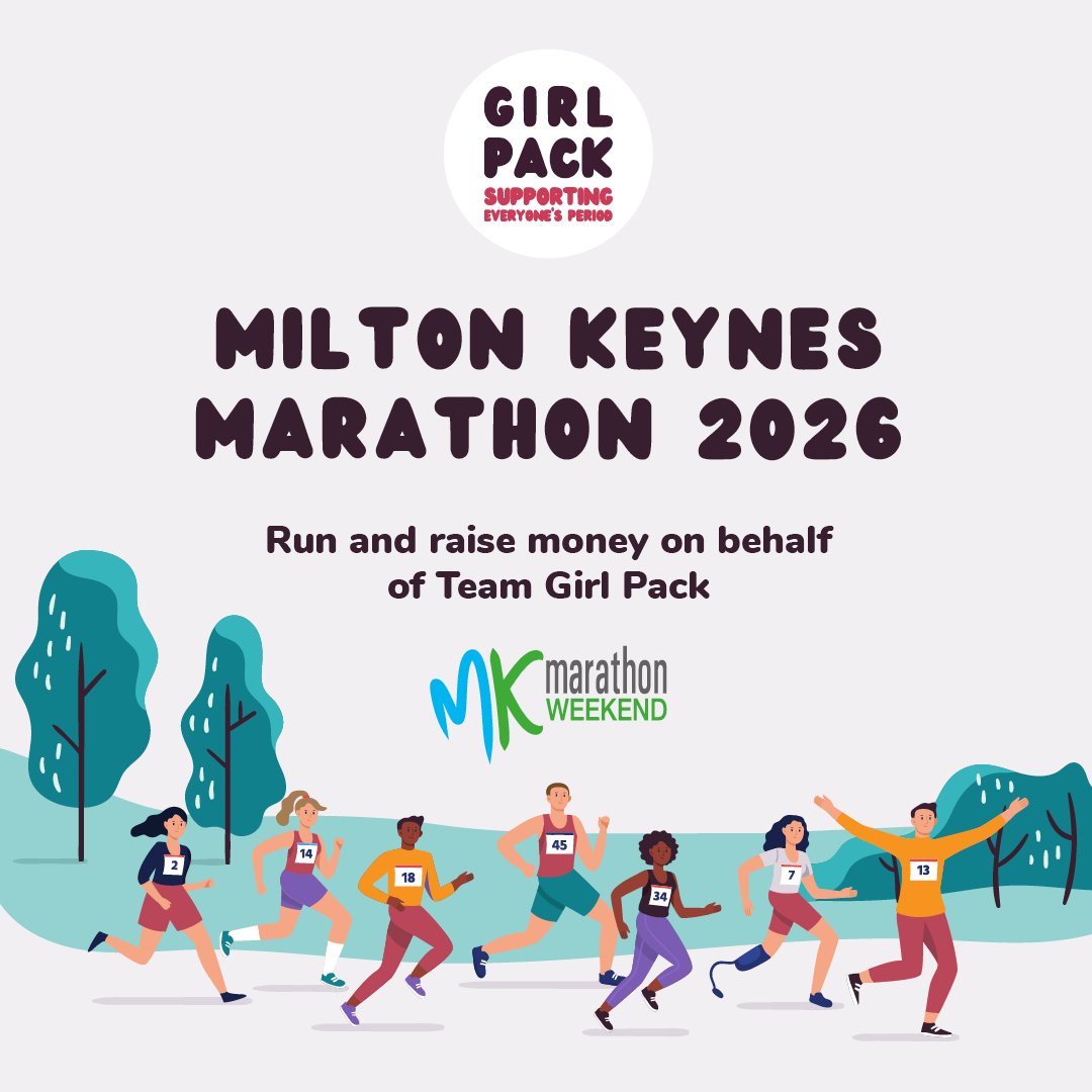 💪 Serious about running? Passionate about change?

Girl Pack needs YOU to take on the Milton Keynes Marathon 2026 and help raise funds.

📅 4 May 2026
🎽 Entry: £15
💷 Fundraising Target: £350

Enquire here: girlpack.org/milton-keynes-…

#GirlPackMK #MKMarathon