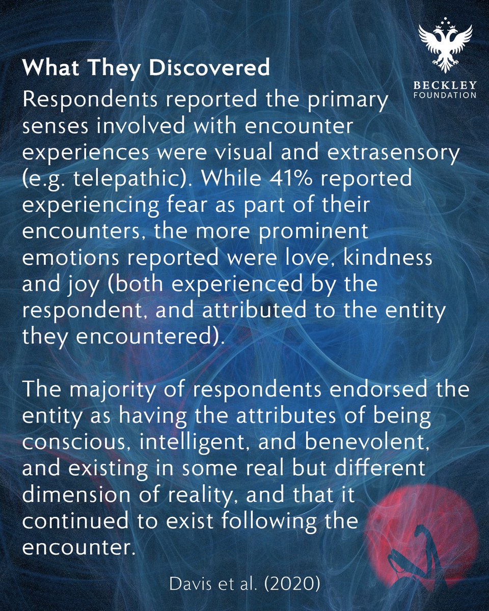 BeckleyResearch's tweet image. A breakdown of a fascinating survey of DMT entity encounters 👾 

Survey of entity encounter experiences occasioned by inhaled N,N-dimethyltryptamine: Phenomenology, interpretation, and enduring effects - Davis et al. (2020)

journals.sagepub.com/doi/full/10.11…

#psychedelicresearch #dmt
