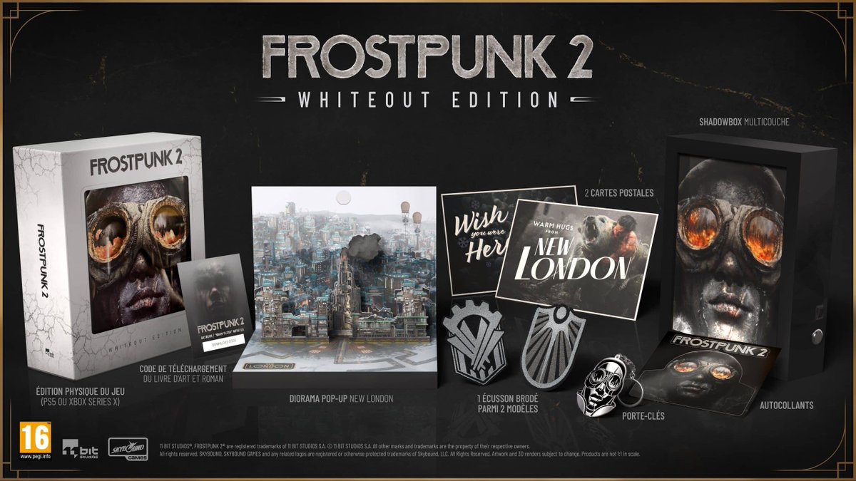 ChocoBonPlan's tweet image. ❄️ Frostpunk 2 Whiteout Edition sur PS5 maintenant en précommande sur AMAZON
👉 amzn.to/3IJpeld
📦Contenu :
-Le jeu physique
-Diorama animé de New London
-Artbook (code)
-Nouvelle (code)
-Code d’upgrade Deluxe Edition sur certificat cartonné (accès gratuit aux 3…