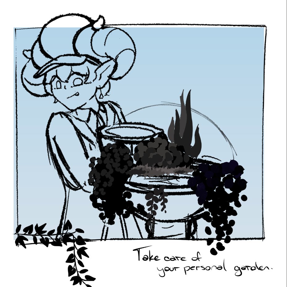 sai_it_again's tweet image. &quot;Take care of your personal garden&quot;
ESTAMOS EN DIRECTO! Trabajando en este dibujito y charlando un rato🍇

[LINK EN LAS RESPUESTAS]