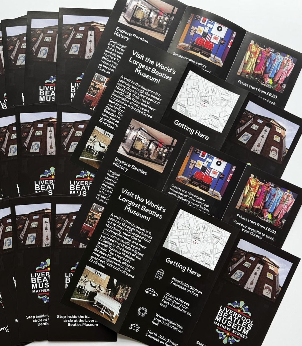 Our fantastic flyers by @printworksliverpool ⭐️ 

Thank you guys! 

#liverpoolbeatlesmuseum #beatlesmuseum