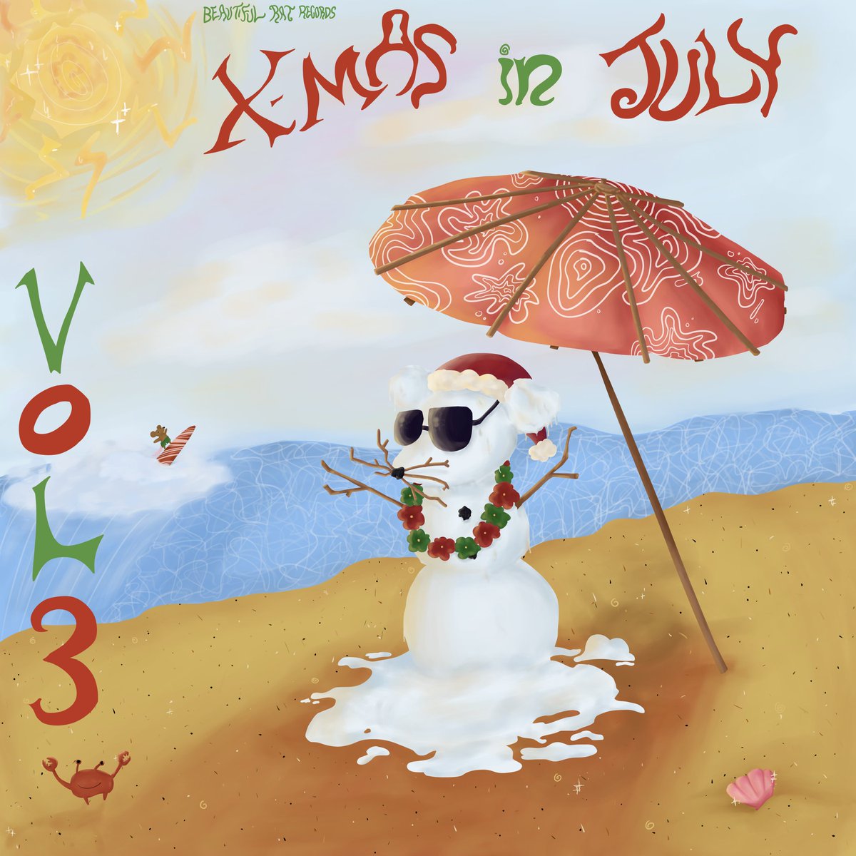 BeautRatRecords's tweet image. OUT NOW, THROUGH BEAUTIFUL RAT RECORDS!

Xmas in July Vol. 3!

Available now at BeautifulRatRecords dot com :) 

100% of the proceeds from this will be donated to the Palestinian Childrens Relief Fund!

Art by @okayconnr