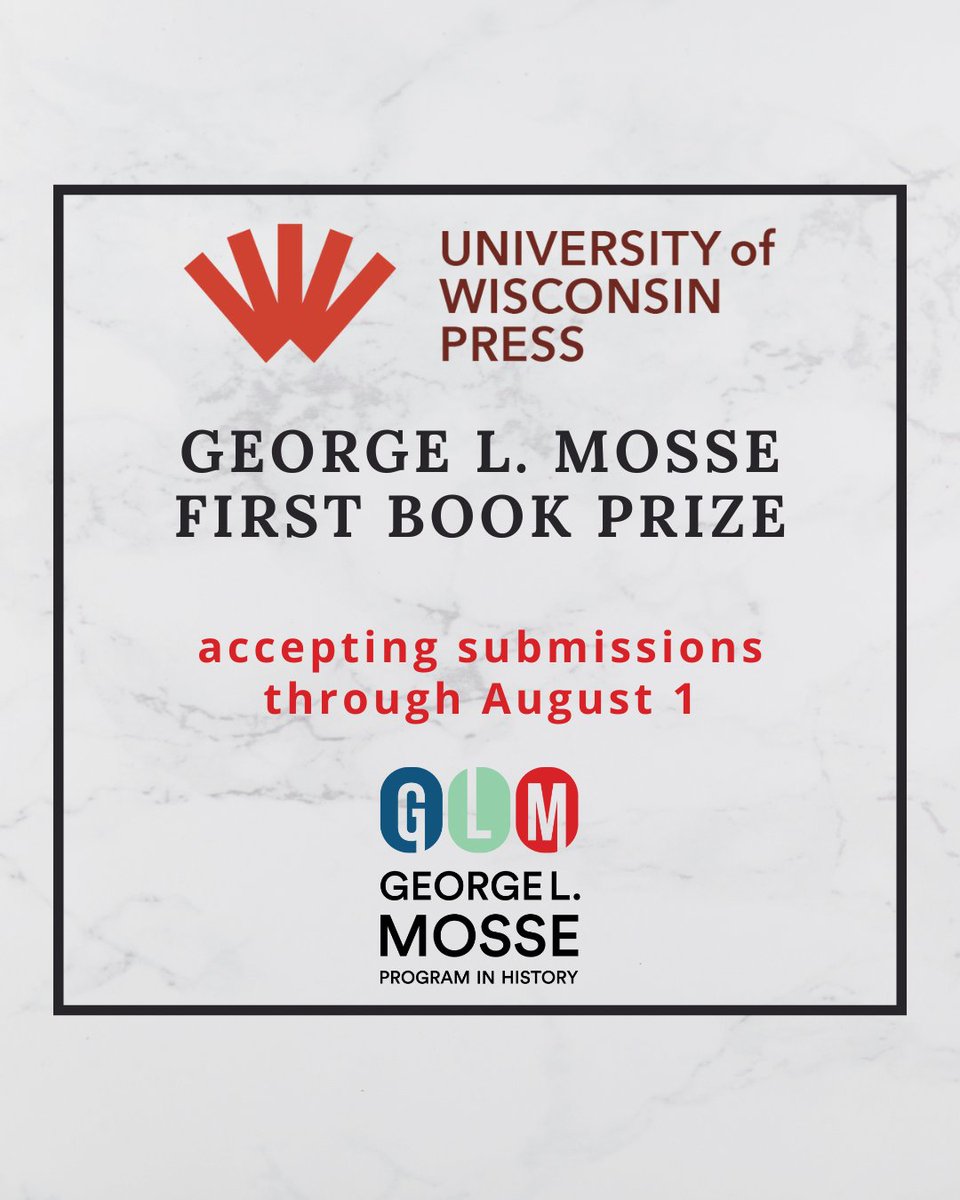 Reminder: applications for the 2025 Mosse First BOok Prize due next Friday!

mosseprogram.wisc.edu/2025/03/18/fbp…