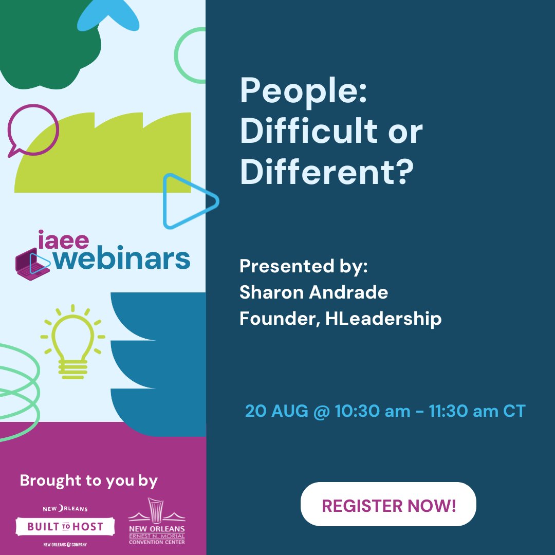 🌟 Mark your calendar for the 20 AUG #webinar: "People: Difficult or Different?" Explore the power of understanding diverse communication styles to improve teamwork and organizational success. Don't miss out on gaining valuable strategies and insights!  tinyurl.com/tjm3ebnp